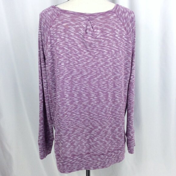 Eddie Bauer Travex Top Womens Size 2XL Mulberry Raglan Sleeve Travel - Picture 3 of 9